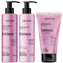 Kit Sabonete Liquido + Esfoliante + Hidratante Corpo E Rosto Labotrat Cheiro De Fruta Hibisco 150g Kit Sabonete Liquido + Esfoliante + Hidratante Corpo E Rosto Labotrat Cheiro De Fruta Hibisco 150g