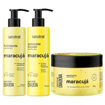 Kit Sabonete Liquido + Esfoliante + Hidratante Corpo E Rosto Labotrat Cheiro De Fruta Maracujá 300g Kit Sabonete Liquido + Esfoliante + Hidratante Corpo E Rosto Labotrat Cheiro De Fruta Maracujá 300g
