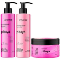 Kit Sabonete Liquido + Esfoliante + Hidratante Corpo E Rosto Labotrat Cheiro De Fruta Pitaya 300g Kit Sabonete Liquido + Esfoliante + Hidratante Corpo E Rosto Labotrat Cheiro De Fruta Pitaya 300g