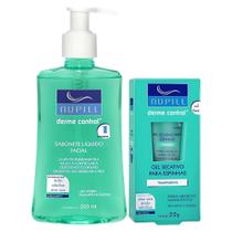 Kit Sabonete Liquido Facial + Gel Secativo Espinha Nupill Derme Control Uso Diário Pele Mista Oleosa Kit Sabonete Liquido Facial + Gel Secativo Espinha Nupill Derme Control Uso Diário Pele Mista Oleosa