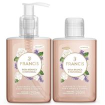 Kit Sabonete Líquido Francis Rosa Branca e Patchouli + Refil