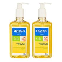 Kit Sabonete Líquido Granado Bebê de Glicerina Tradicional 250ml 02 unidades