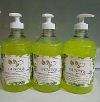 kit Sabonete Liquido Guapas Maça Verde 500 ml C/3 Unds