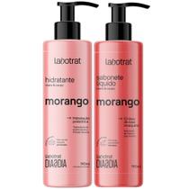 Kit Sabonete Liquido + Hidratante Corpo E Rosto Labotrat Dia A Dia Cheiro De Fruta Morango 190ml