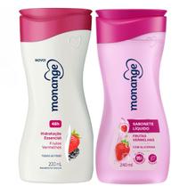Kit Sabonete Líquido + Hidratante Corporal Monange Frutas Vermelhas
