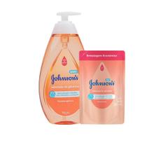 Kit Sabonete Líquido Johnson's Baby Cabeça aos Pés 750ml + Refil Sabonete Líquido Johnson's Baby Cabeça aos Pés 380ml