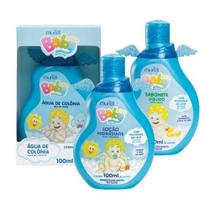 Kit Sabonete Líquido + loção hidratante + colônia infantil Muriel Baby 100ml Menino Original