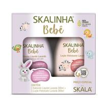Kit sabonete líquido + loção hidratante lavanda bebê 200ml skala