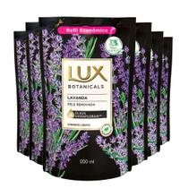 Kit Sabonete Líquido Lux Refil Botanicals Lavanda 200ml 6 Unidades