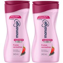 Kit Sabonete Líquido Monange Frutas Vermelhas 2 Unidades