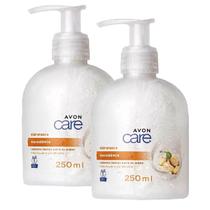 Kit sabonete liquido para as mãos avon macadamia 2 unidades