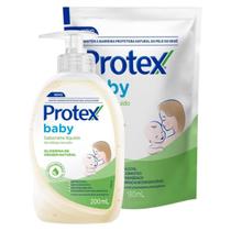 Kit Sabonete Líquido Protex Baby Glicerina 200ml + Refil