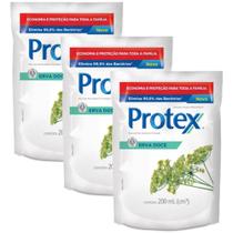 Kit Sabonete Líquido Protex Erva Doce 200ml Refil com 3 unidades