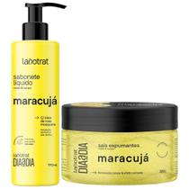 Kit Sabonete Liquido + Sais Corpo E Rosto Labotrat Dia A Dia Cheiro De Fruta Maracuja 190ml