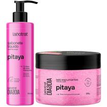 Kit Sabonete Liquido + Sais Corpo E Rosto Labotrat Dia A Dia Cheiro De Fruta Pitaya 190ml