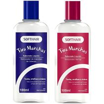 Kit Sabonete Liquido Tira Manchas + Removedor Henna Suaveness Tintura Soft Hair 100ml