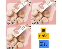Kit sabonete Noz Peçã e Cacau - Pele hidratada e perfumada - 15 unidades - 3 caixas