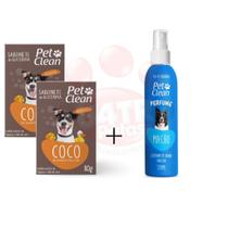 Kit Sabonete perfume para caes gatos banho higiene pet de Coco Pet Clean