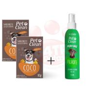 Kit Sabonete perfume para caes gatos banho higiene pet de Coco Pet Clean