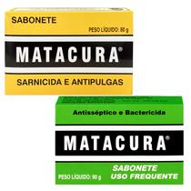 Kit Sabonete Sarnicida E Anti Pulga + Antisséptico Matacura Kit Sabonete Sarnicida E Anti Pulga + Antisséptico Matacura