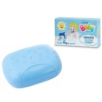 Kit Saboneteira Adoleta + Sabonete em Barra Muriel Azul 90g Kit Saboneteira Adoleta + Sabonete em Barra Muriel Azul 90g