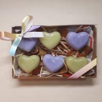 Kit Sabonetes Lavanda e Erva Doce em Coração 6 unidades