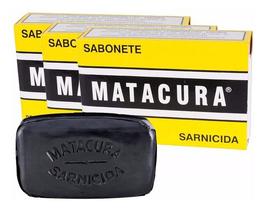 Kit Sabonetes Matacura Sarnicida Para Cães 80g (3 unidades)