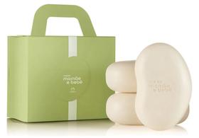 Kit Sabonetes Natura Mamãe e Bebê 3 Unidades Kit Presente