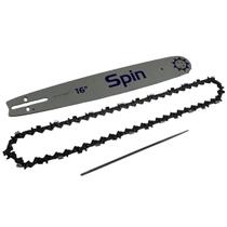 Kit Sabre 16 + Corrente 3/8 28D Motosserras Importadas 45/52/55cc e Vulcan VSL450 550 + Lima
