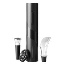 Kit Saca Rolha Automático Abridor De Vinho Elétrico 4 Peças