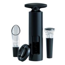 Kit Saca Rolha Com 4 Peças Preto Mimo AC23086