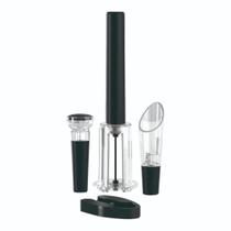 Kit Saca Rolha De Pressão Com 4 Peças Preto Mimo Style