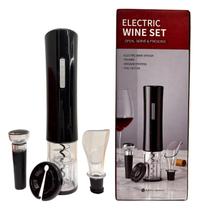 Kit Saca Rolhas Elétrico Vinho Abridor de Garrafa Automático Kit Saca Rolhas Elétrico Vinho Abridor de Garrafa Automático