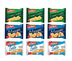Kit Sache Biscoito 540Un - Maizena/Cream Cracker/Ao Leite - Le Petit