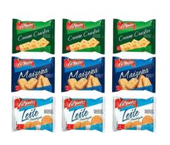 Kit Sache Biscoito 540Un - Maizena/Cream Cracker/Ao Leite