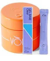 Kit Sachê Gel Construtor 14g Clear Base + Pote Laranja Volia