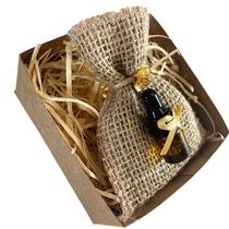 Kit Sachê Perfumado Presente Lembrancinha Lavanda Natural Acompanha Caixa Kraft Presente e Essência 2 ml Para Renovação de Perfume