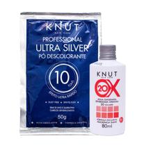 Kit Sachê Pó Descolorante Ultra Premium 50g + OX 20 Volumes 80ml Knut