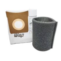 Kit Saco Coletor com Filtro Espuma do Motor para Extratora WAP Multi Cleaner Aqua Cleaner FW006308 FW006318