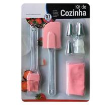 Kit Saco Confeiteiro C/ 3 Bicos De Inox Espátulas Silicone - VMP