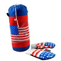 KIT Saco de Boxe com PAR de Luvas 34cm Eua