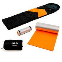 Kit Saco de Dormir Canyon 5 C a 12 C com Isolante Térmico para Camping e Aventuras - Kala