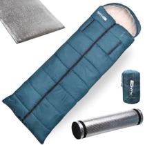 Kit Saco de Dormir Handman Saida para Os Bracos + Isolante Termico