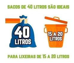 Kit Saco De Lixo 100un 100l E 100un 40l Preto Reforçado - HIGIPACK