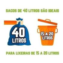 Kit Saco De Lixo 100un 100l E 100un 40l Preto Reforçado