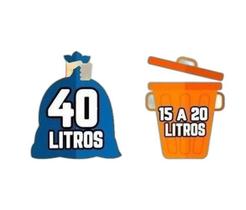 Kit Saco De Lixo 100Un 100L E 100Un 40L Preto Reforçado