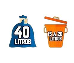 Kit Saco De Lixo 100Un 100L E 100Un 40L Preto Reforçado Kit Saco De Lixo 100Un 100L E 100Un 40L Preto Reforçado