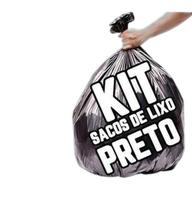 Kit Saco De Lixo 100Un 100L E 200Un 60L Preto Reforçado Kit Saco De Lixo 100Un 100L E 200Un 60L Preto Reforçado