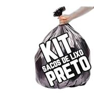 Kit Saco De Lixo 20 + 40 Lts Reforçado Preto