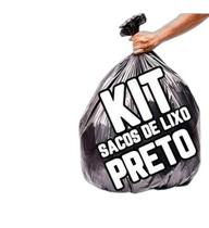 Kit Saco De Lixo 200Un 100L E 200Un 60L Preto Reforçado